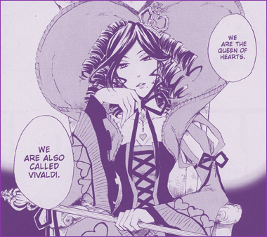 A panel from Alice in the Country of Hearts