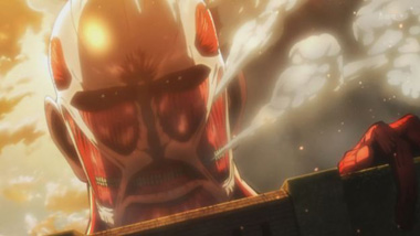 a screen capture from Attack on Titan