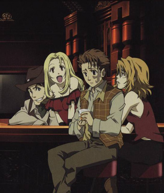 A promotional illustration for Baccano! 