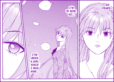 Artwork from the Cheeky Angel manga (translated into English). 