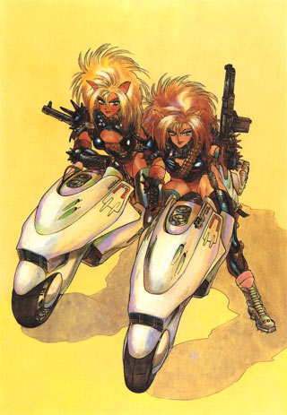 Manga illustration from Dominion Tank Police