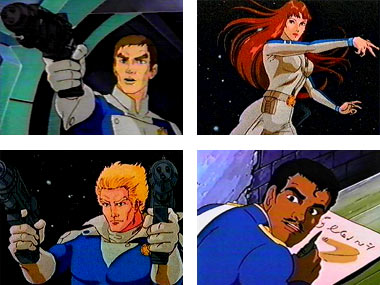 Screenshots from our old 6-hr speed VHS tapes of Galaxy Rangers. 