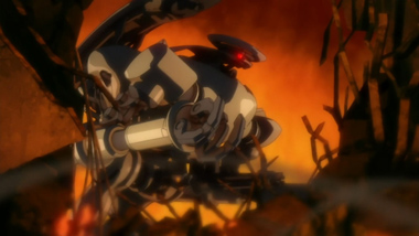 a screen capture from Guilty Crown
