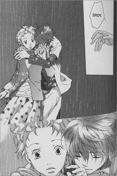 A panel from the HaruHana manga