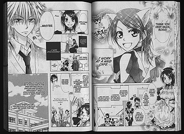 Maid Sama! Double page spread from the manga