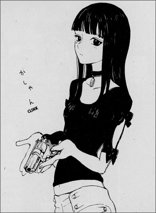 an illustration from the Mardock Scramble manga