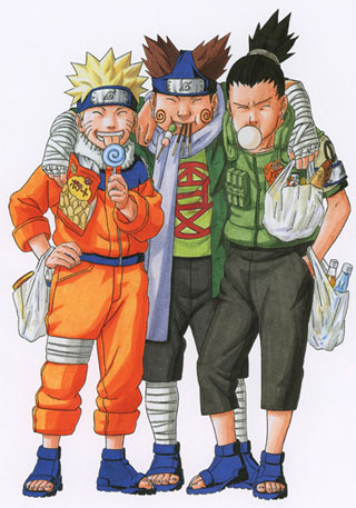 an illustration from The Art of Naruto: Uzumaki