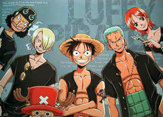 One Piece aniime magazine illustration