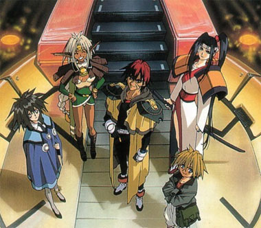 The crew of the Outlaw Star. 