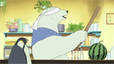 a screen capture from Polar Bear's Cafe