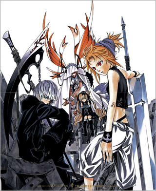 Qwaser of Stigmata: an illustration from the manga