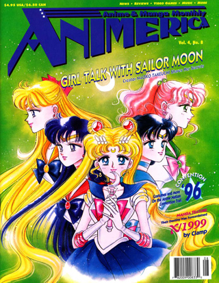 An American anime magazine from 1996 featuring Sailor Moon.