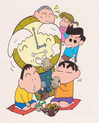 Promotional artwork for the anime series Shin-Chan