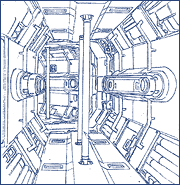 Mecha drawing from Starship Operators.