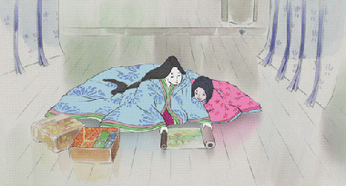 a screen capture from The Tale of the Princess Kaguya