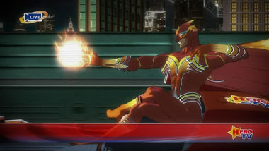 a screen capture from Tiger & Bunny