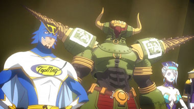 a screen capture from Tiger & Bunny