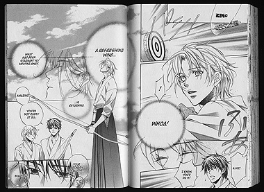 You Will Fall in Love: Double page spread from the manga