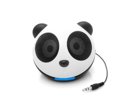 GOgroove Panda Pal High-Powered Portable Mini Speaker System for Mobile Devices and Computers