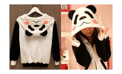 Polar Bear's Cafe Panda Hoodie Sweatshirt