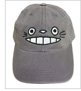 Japanese Hat - "Cheshire Totoro Face" (Grey)